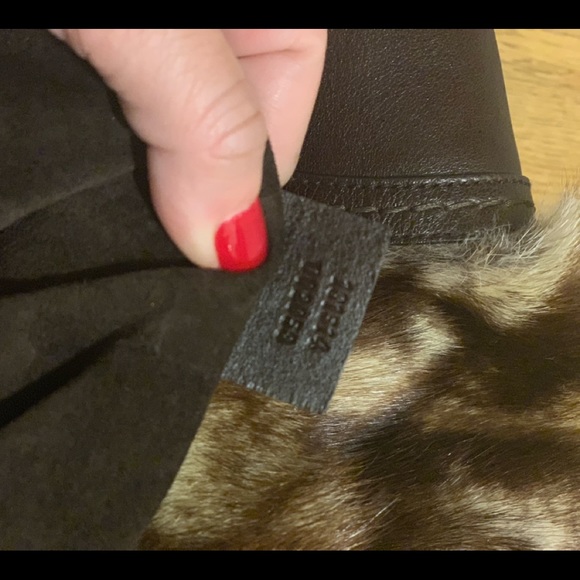 Authentic Gucci fur hobo bag